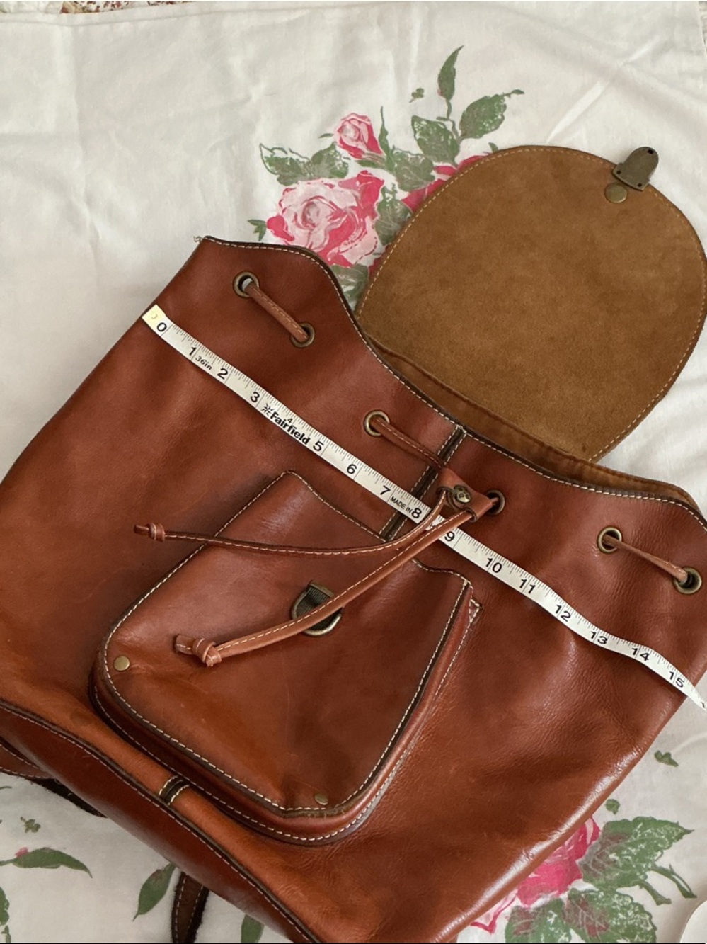 Patricia Nash Brown Leather Backpack - Picture 5 of 8